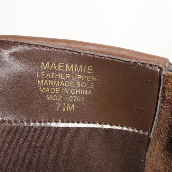 Anne Klein Maemmie Leather Riding Boots 7.5 - Picture 12 of 13